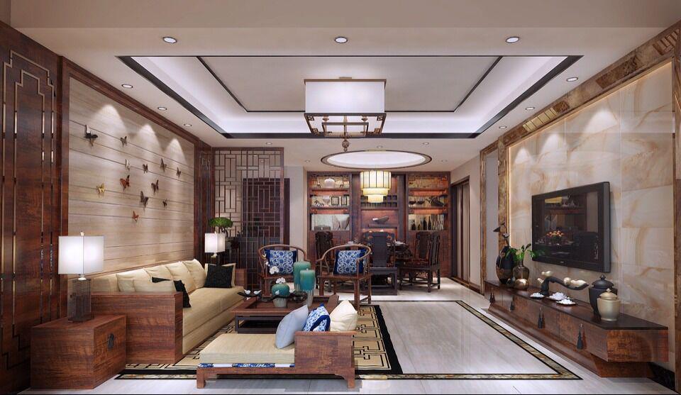 共和南2號46㎡中式裝修效果圖