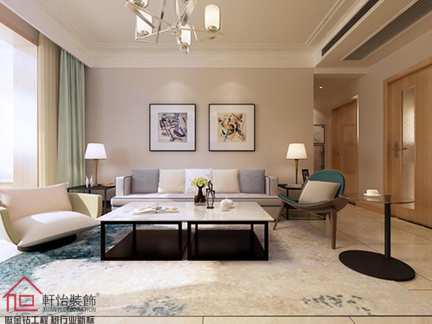 星尚88㎡現(xiàn)代簡(jiǎn)約裝修效果