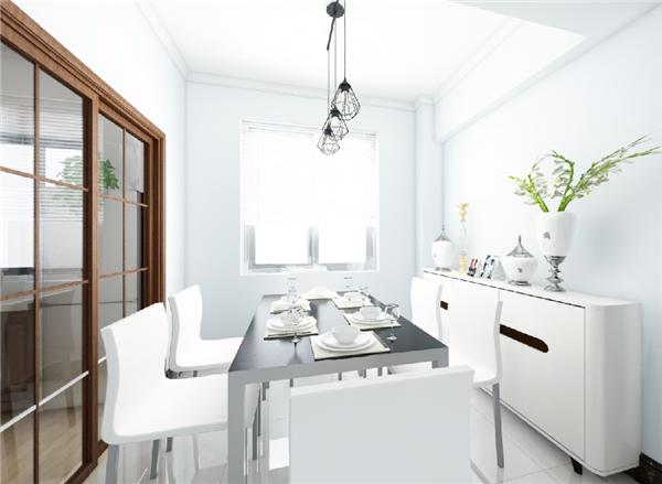 地鐵植物園站90㎡現(xiàn)代簡約裝修效果圖