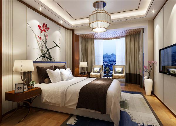 天譽(yù)花園160㎡中式裝修效果圖