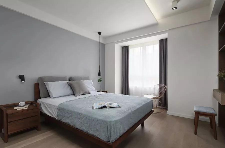 100平北歐風(fēng)小三房，原木電視墻輕松自然