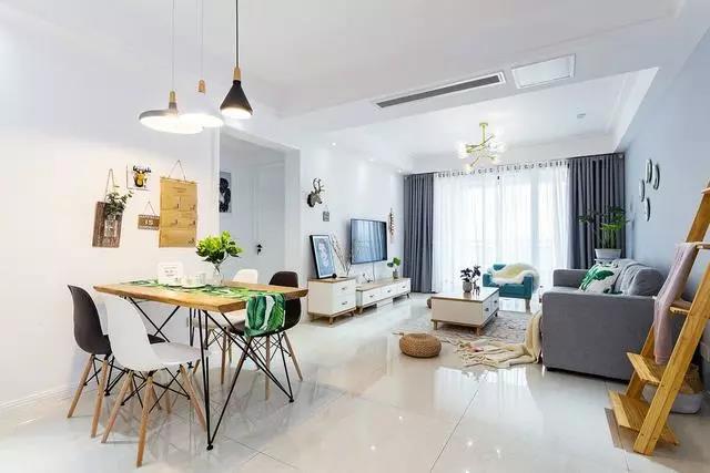 98平兩居室北歐風裝修，簡單裝修