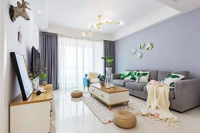 98平兩居室北歐風裝修，簡單裝修